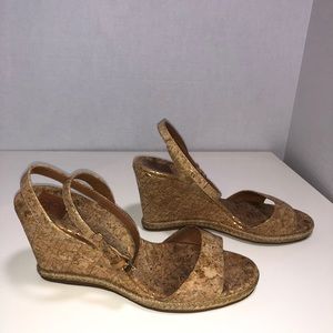 Tory Burch Marion Cork Wedge Heel Sandal
